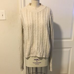 For Love &Lemons Cream Cabled Sweater *Sample* S